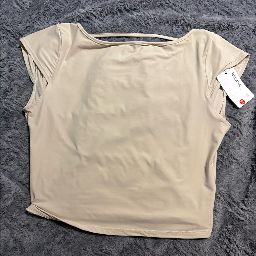 NWT REORIA Backless Double-Lined Crop Top 🍦